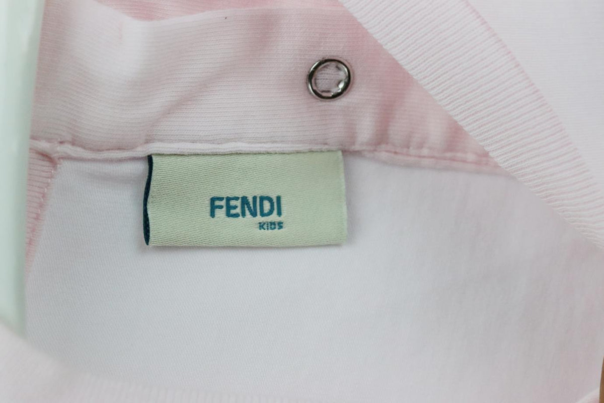 FENDI BABY GIRLS FF COTTON T-SHIRT 24 MONTHS