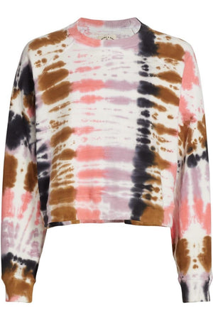 ELECTRIC AND ROSE RONAN TIE DYED COTTON JERSEY SWEATSHIRT SMALL
