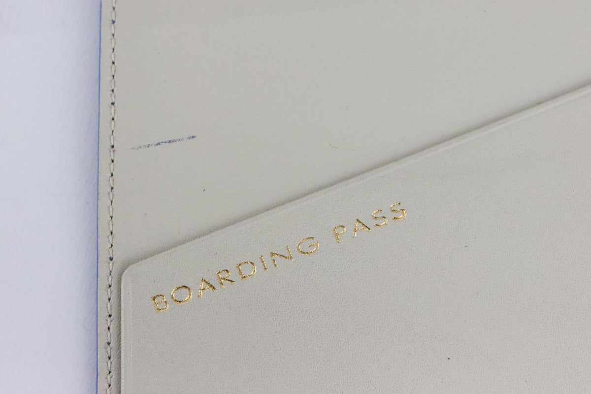 SMYTHSON PERSONALISED PANAMA LEATHER PASSPORT HOLDER