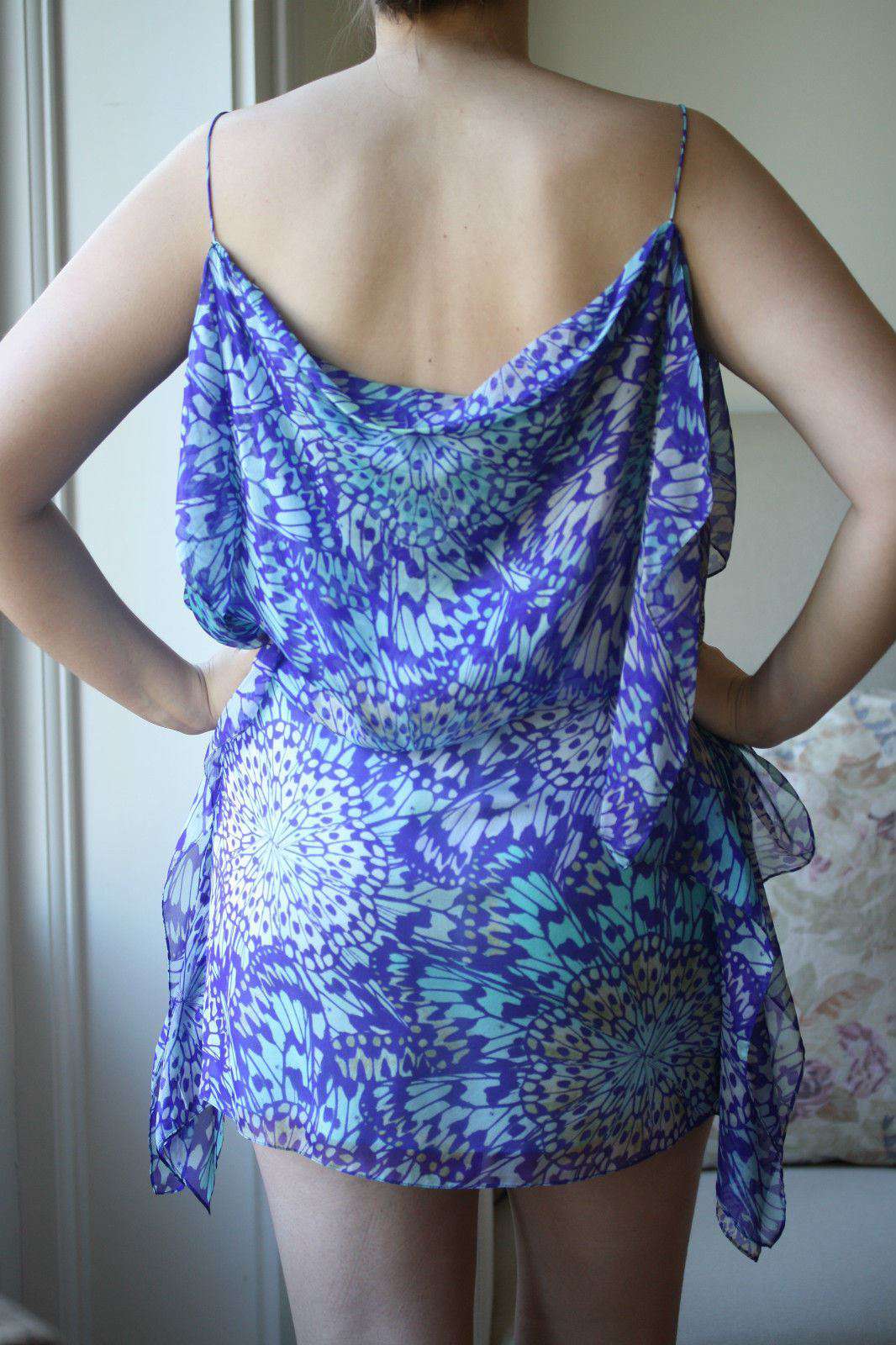 MATTHEW WILLIAMSON COVERUP KAFTAN PETAL DRESS UK 10
