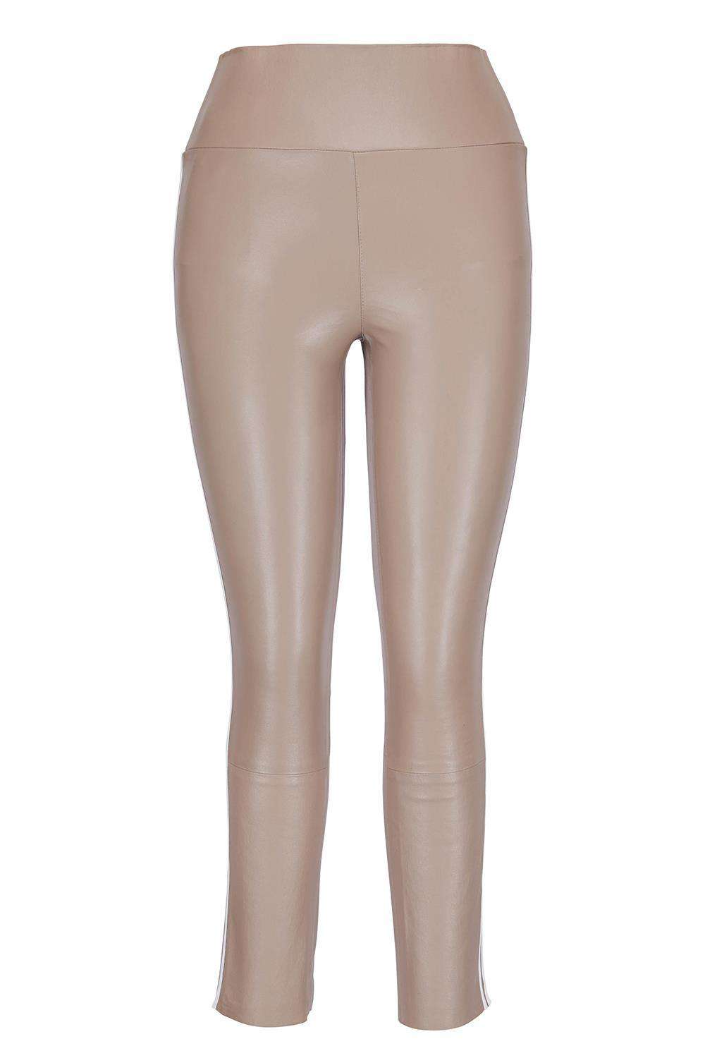 SPRWMN ATHLETIC CAPRI LEATHER LEGGINGS LARGE
