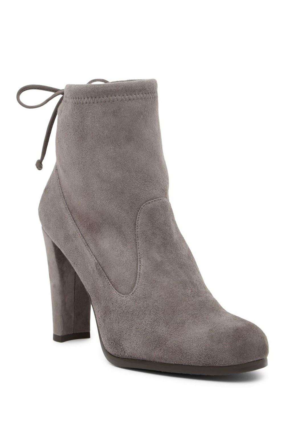 STUART WEITZMAN GLOVE STRETCH SUEDE ANKLE BOOTS EU 39.5 UK 6 US 9