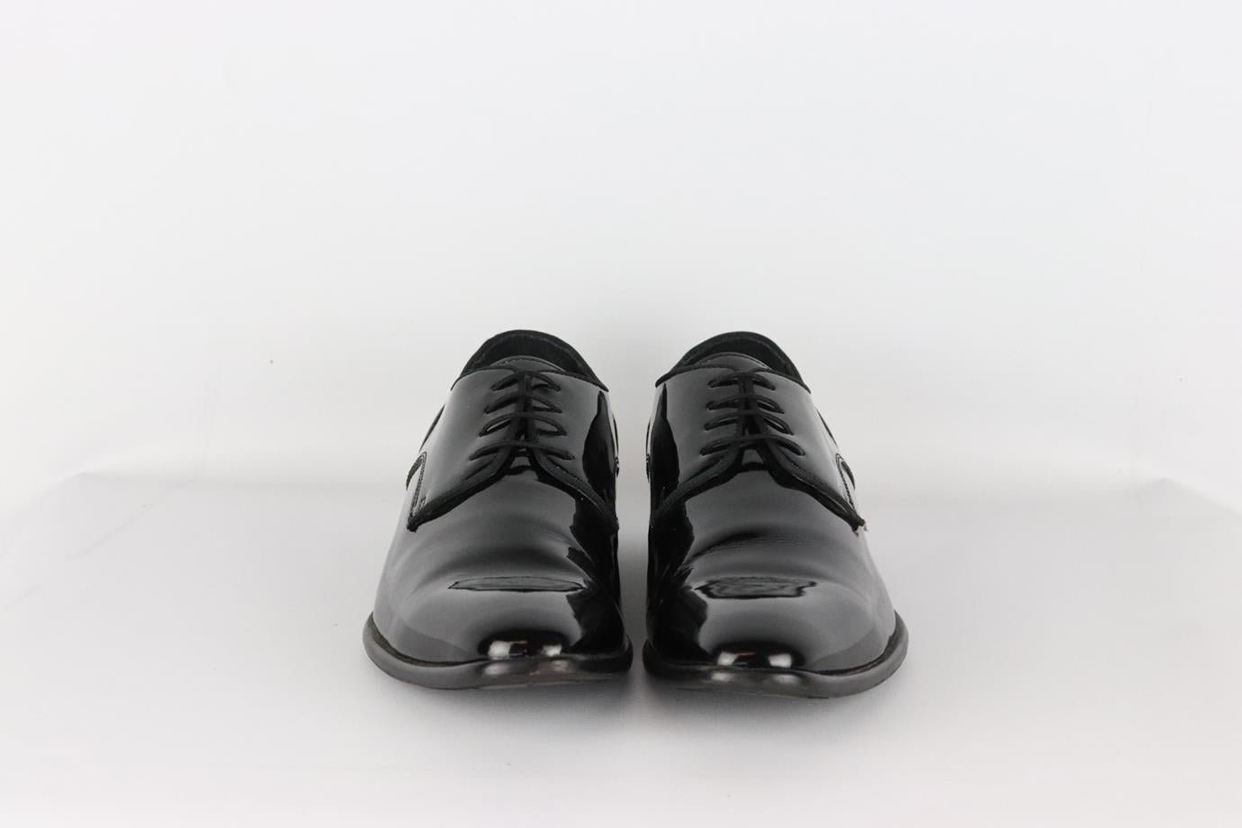 KENNETH COLE MEN'S PATENT LEATHER OXFORD SHOES EU 45.5 UK 11.5 US 12.5