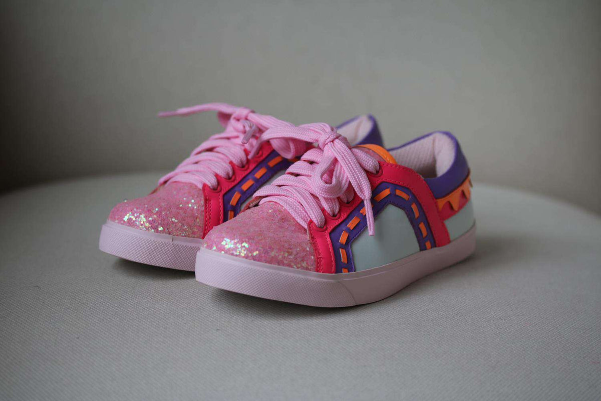 SOPHIA WEBSTER KIDS GIRLS RIKO LEATHER SNEAKERS EU 30 UK 11.5/12