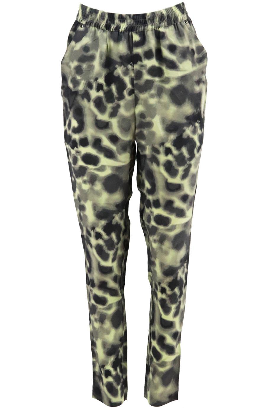 DESIGNERS REMIX CHARLOTTE ESKILDSEN PRINTED SILK PANTS FR 34 UK 6