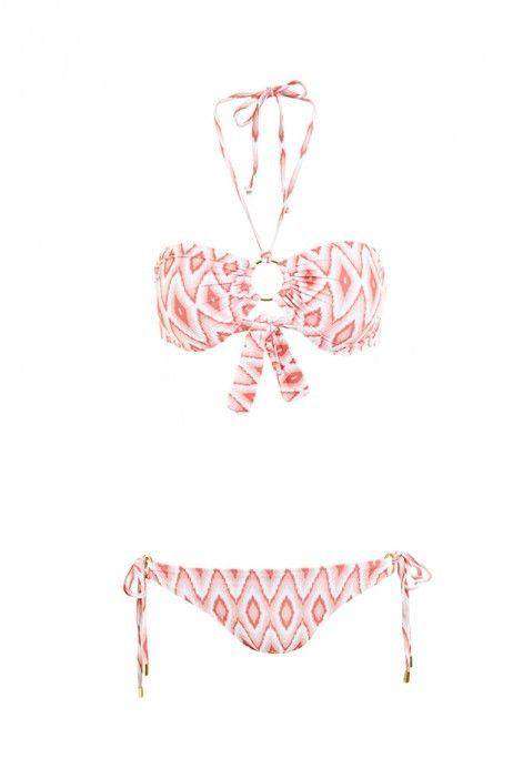 MELISSA ODABASH JANEIRO IKAT CORAL BIKINI UK 10/12