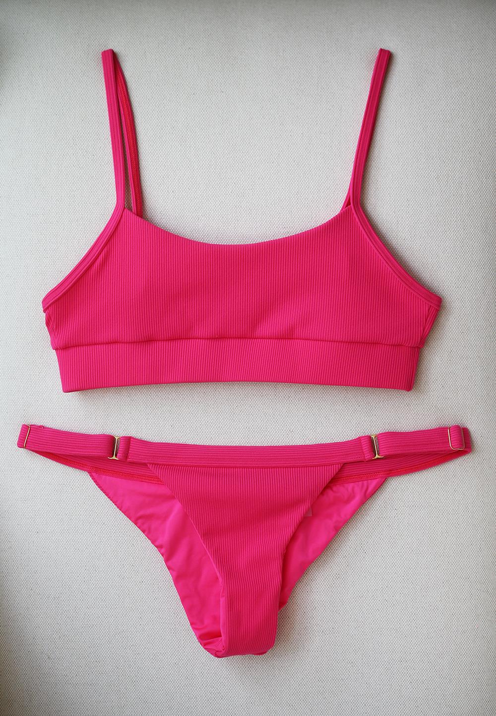 BEACH BUNNY RIB TIDE BRALETTE BIKINI MEDIUM