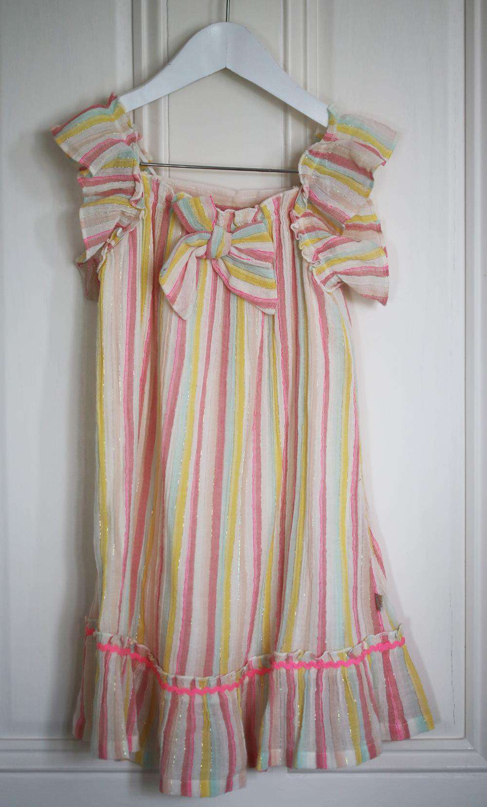 BILLIEBLUSH KIDS GIRLS STRIPED CREPE DRESS 6 YEARS