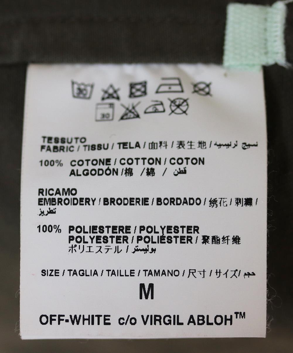 OFF-WHITE C/O VIRGIL ABLOH EMBROIDERED COTTON TWILL JACKET MEDIUM