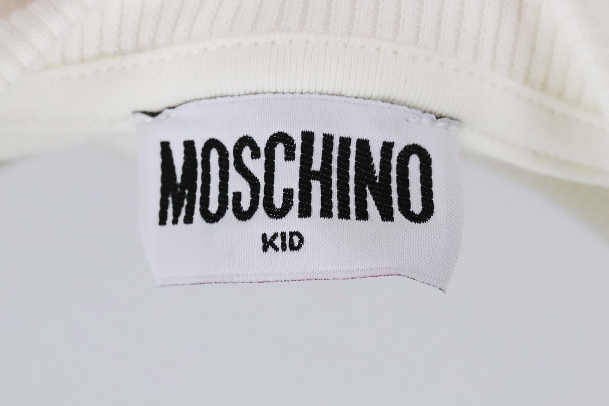 MOSCHINO BABY UNISEX LOGO COTTON TOP 6-9 MONTHS