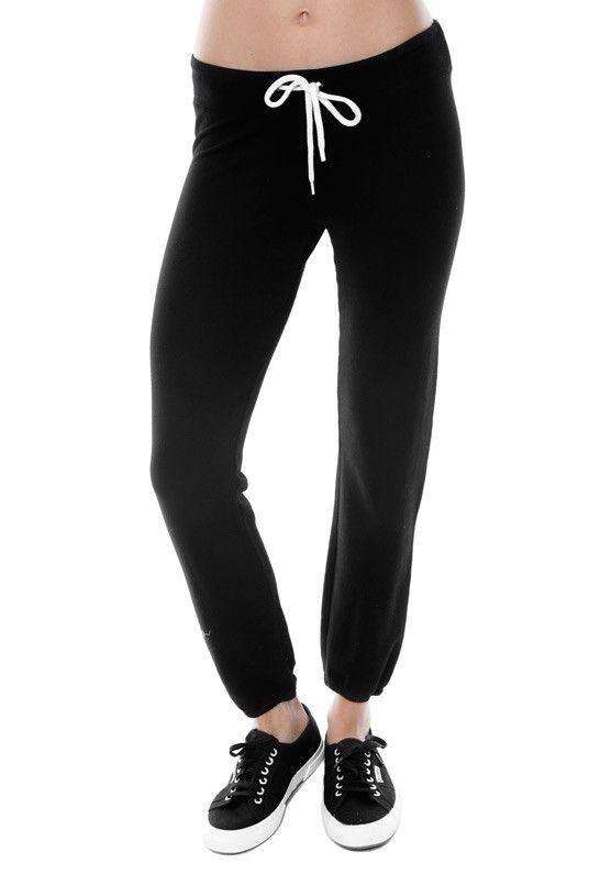 MONROW CLASSIC BLACK SWEATPANTS SMALL
