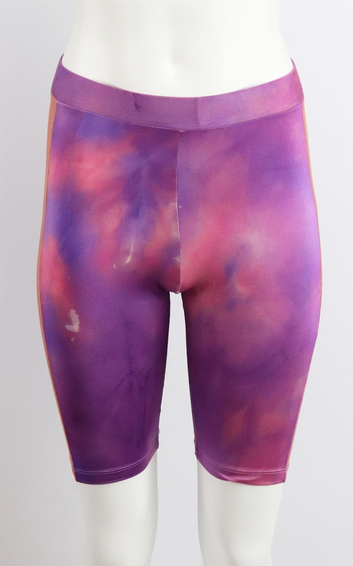 FANTABODY TIE DYED STRETCH JERSEY SHORTS SMALL