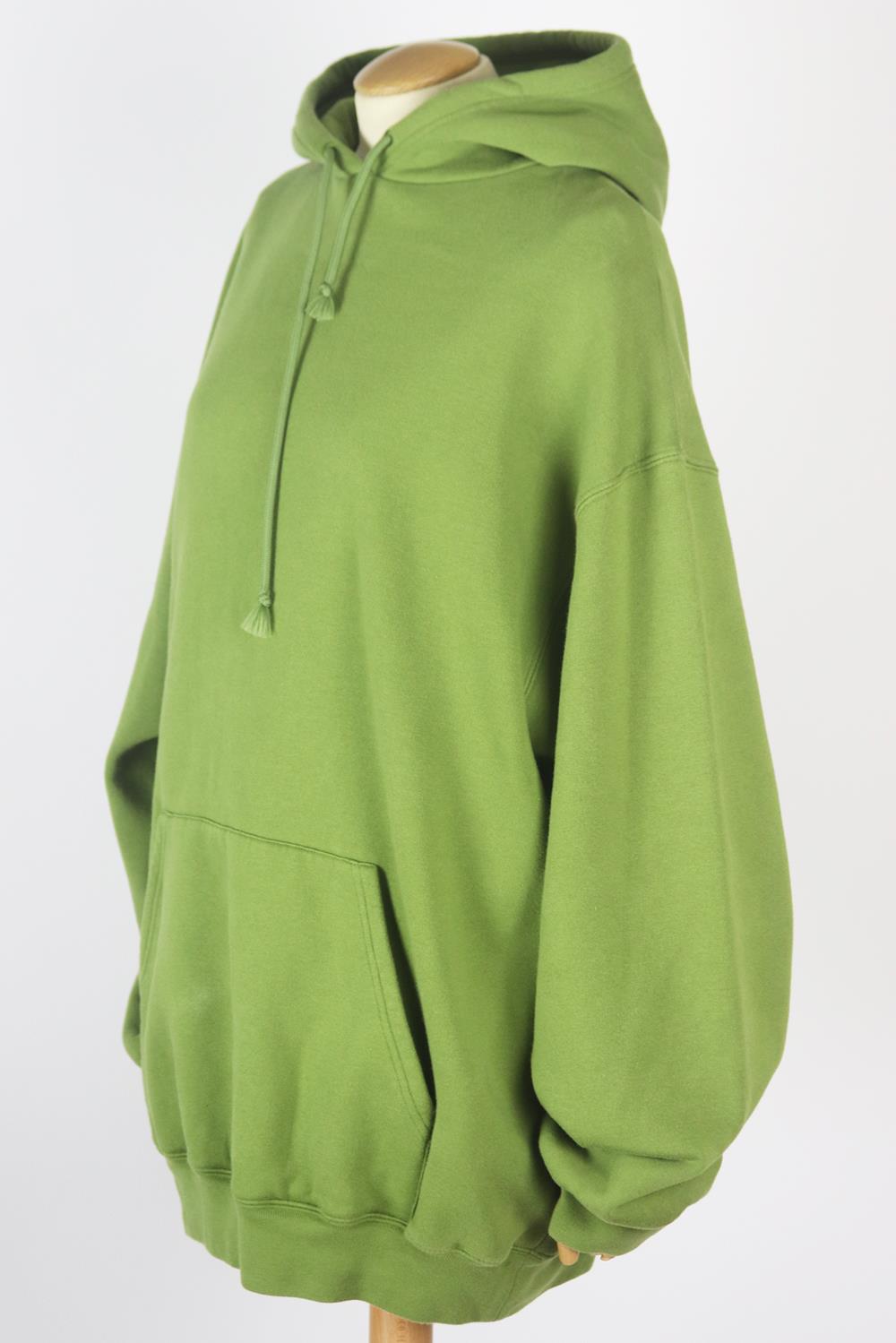 BALENCIAGA OVERSIZED PRINTED COTTON JERSEY HOODIE MEDIUM