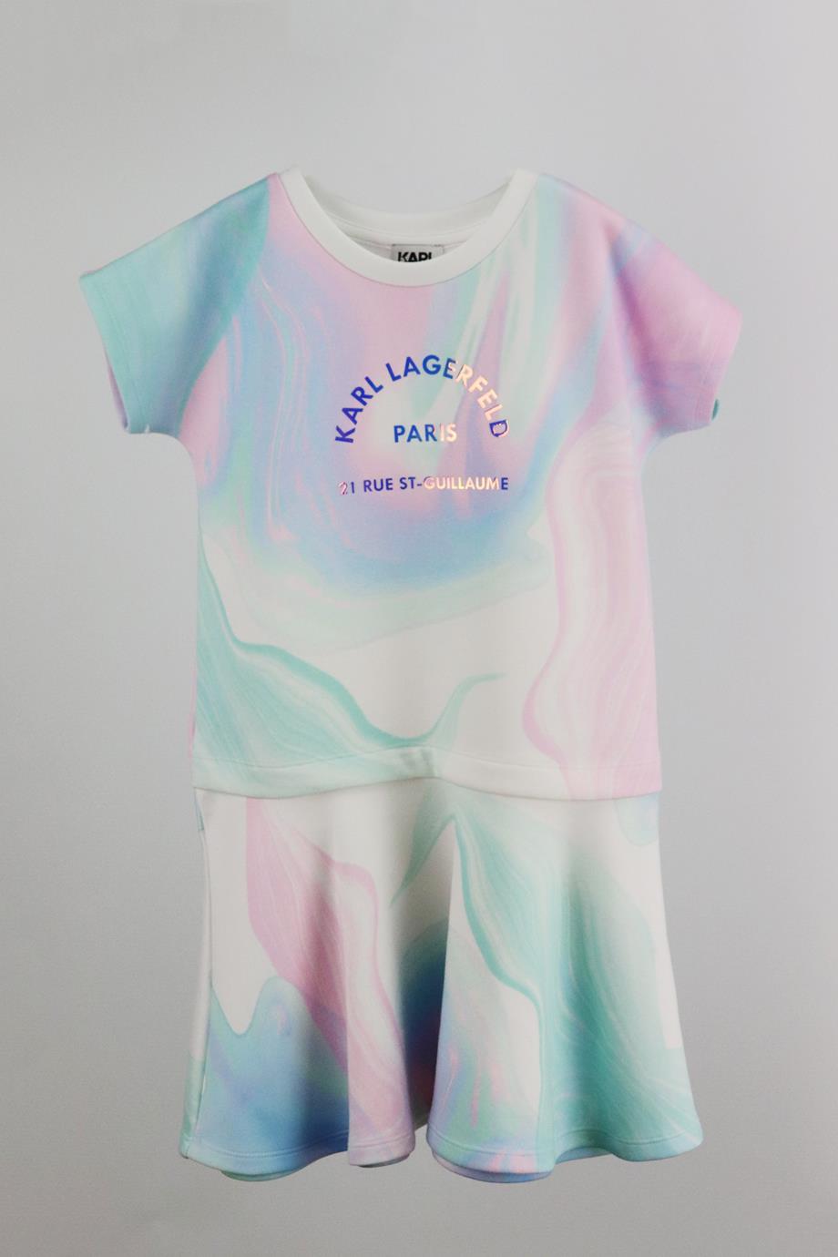 KARL LAGERFELD KIDS GIRLS JERSEY DRESS 8 YEARS