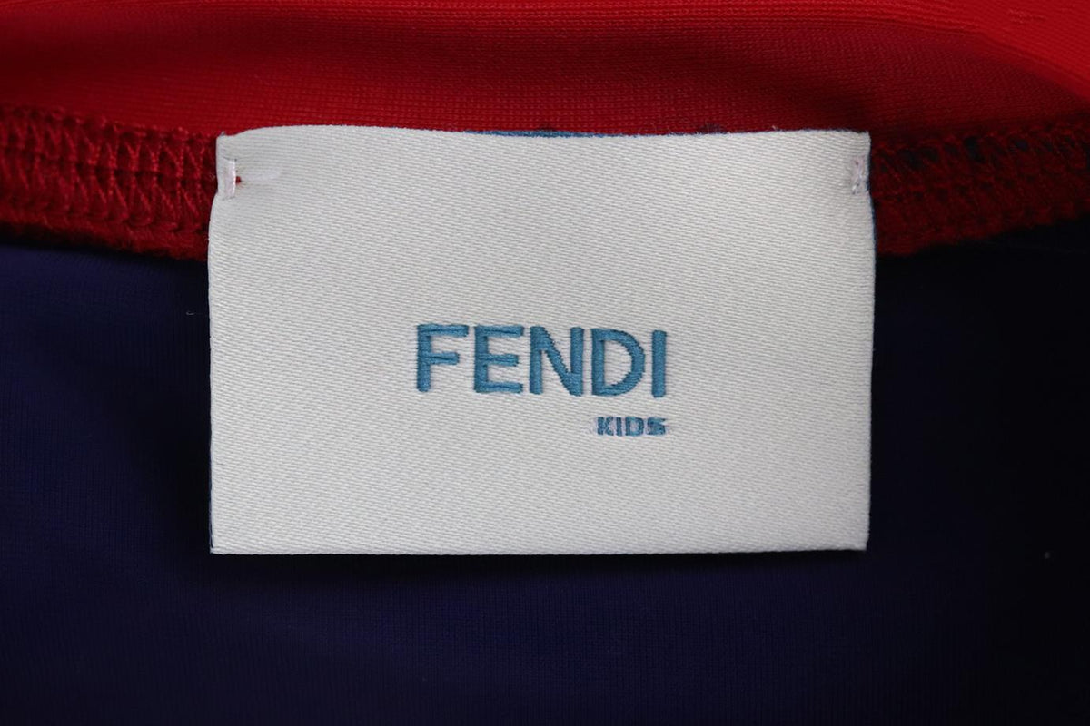 FENDI KIDS GIRLS FF STRETCH CROP TOP 6 YEARS