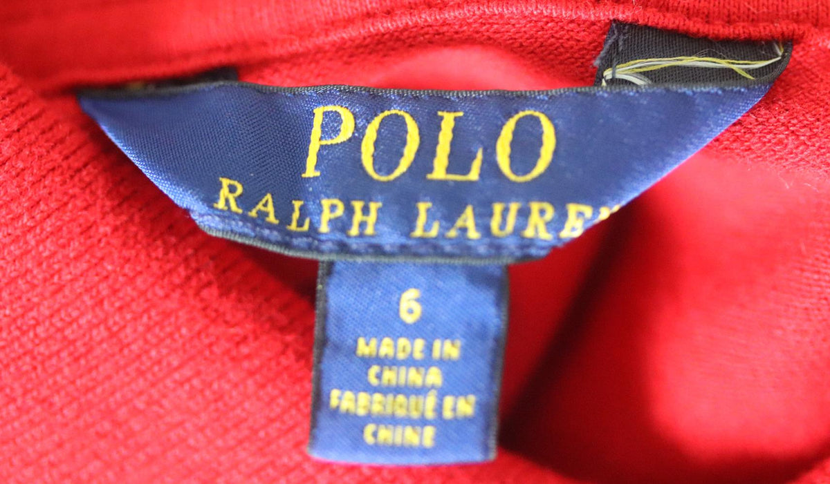 POLO RALPH LAUREN KIDS UNISEX COTTON POLO SHIRT 6 YEARS