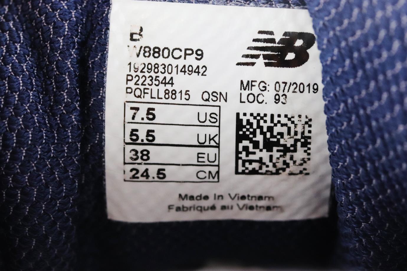 NEW BALANCE 880V9 RUBBER TRIMMED MESH SNEAKERS EU 38 UK 5.5 US 7.5