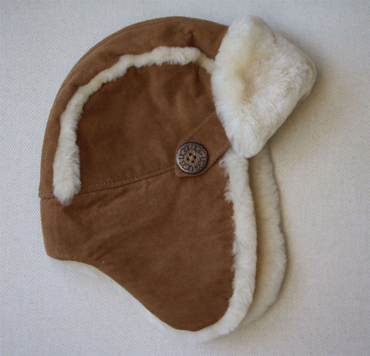 UGG KIDS BAILEY CHESNUT BROWN AVIATOR HAT 2-4 YEARS