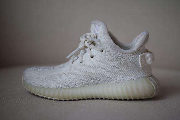 ADIDAS YEEZY KIDS BOOST 350 CREAM WHITE TRAINERS EU 23.5 UK 6.5