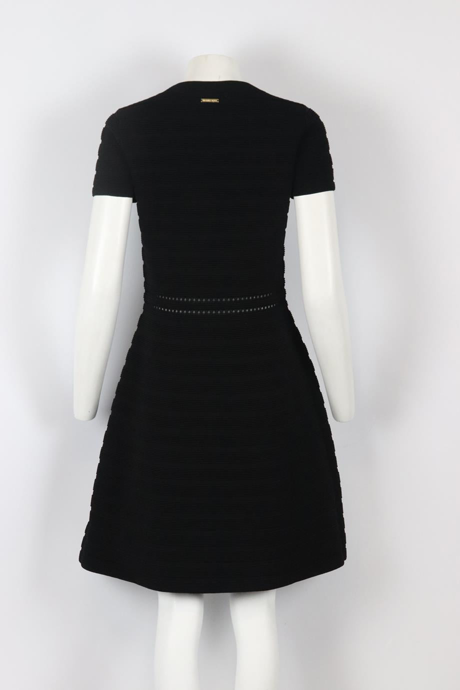 MICHAEL MICHAEL KORS RIBBED KNIT MINI DRESS LARGE
