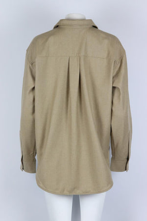 TOTÊME WOOL BLEND SHIRT DK 40 UK 14