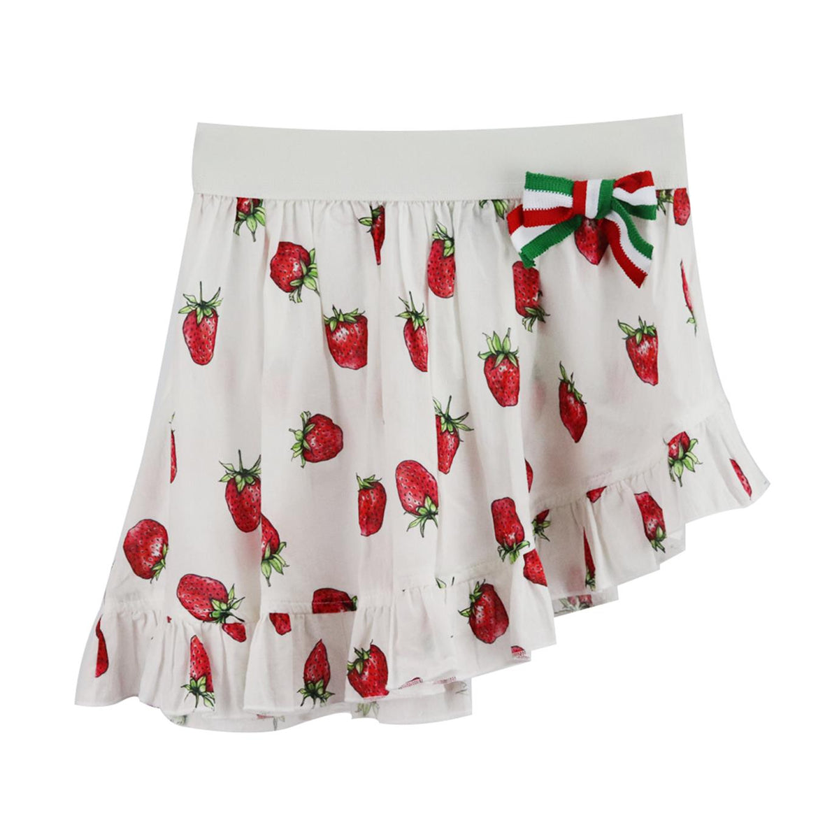 MONNALISA KIDS GIRLS PRINTED COTTON SKIRT 8 YEARS