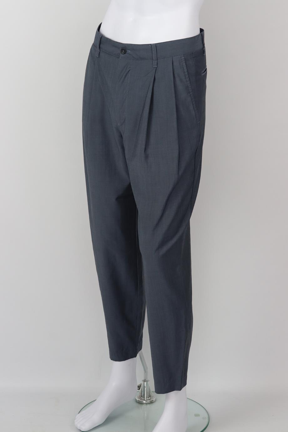 EMPORIO ARMANI MEN'S WOOL TAPERED PANTS IT 46 UK/US WAIST 30
