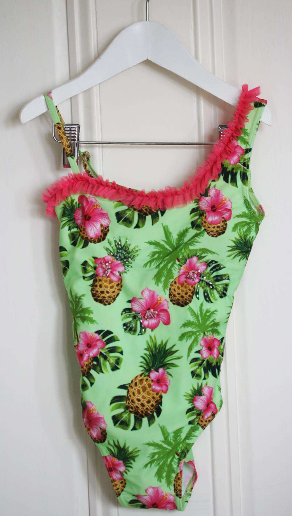 SELINI ACTION KIDS GIRLS PINEAPPLE PRINT SWIMSUIT 6 YEARS