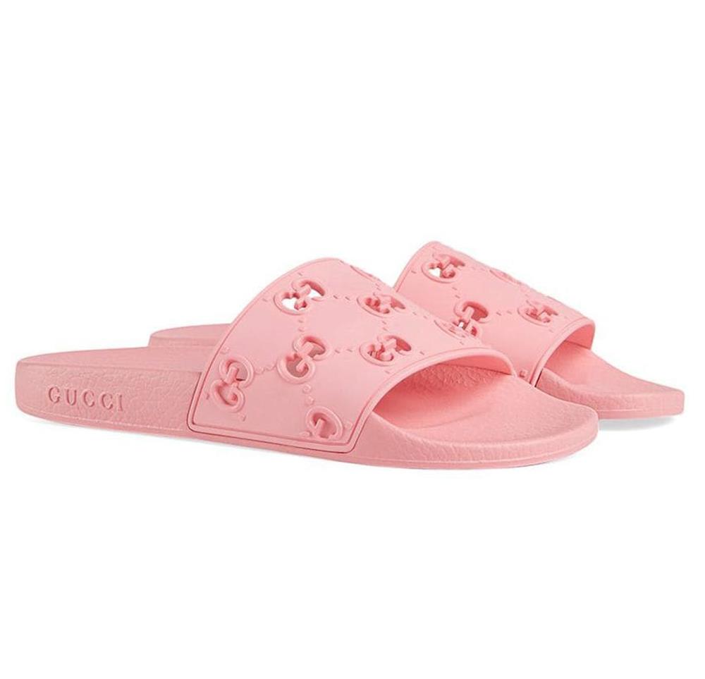 GUCCI KIDS GIRLS GG RUBBER SLIDES EU 29 UK 11