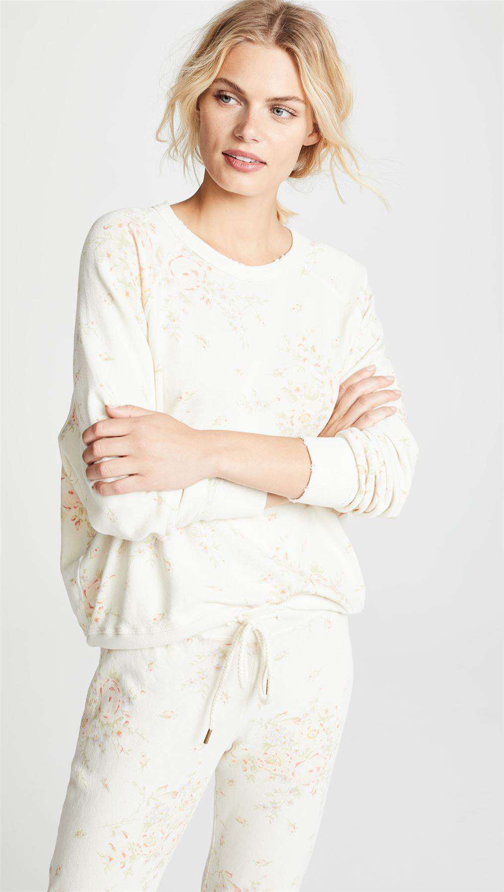THE GREAT COLLEGE FLORAL COTTON SWEATER 0 UK 6