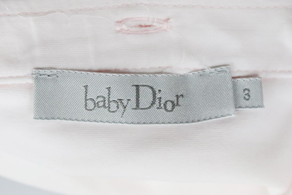 CHRISTIAN DIOR BABY GIRLS COTTON BABYGROW 3 MONTHS