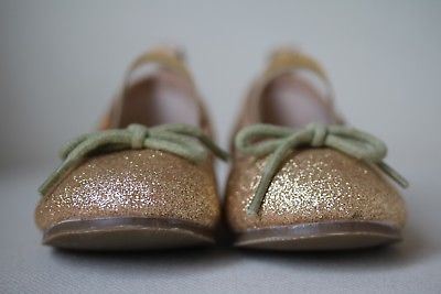 ANGEL'S FACE GIRLS GOLD GLITTER SHOES EU 24 UK 7