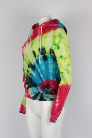 COTTON CITIZEN TIE DYED COTTON JERSEY HOODIE SMALL