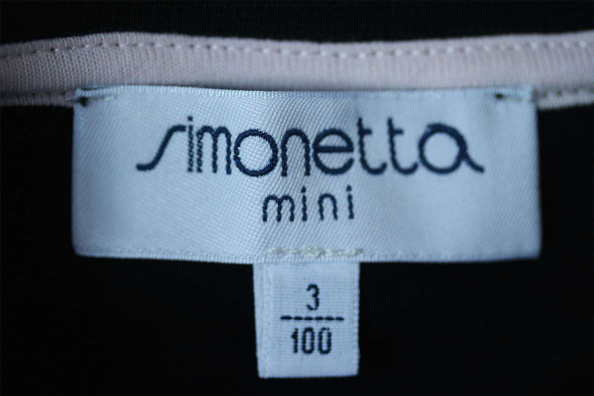 SIMONETTA GIRLS BLACK TEDDY BEAR TRACKSUIT 3 YEARS