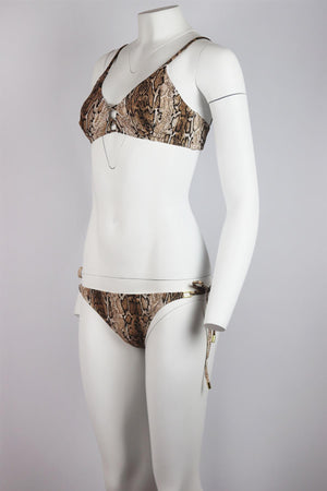 MELISSA ODABASH PRINTED TRIANGLE BIKINI UK 10/14
