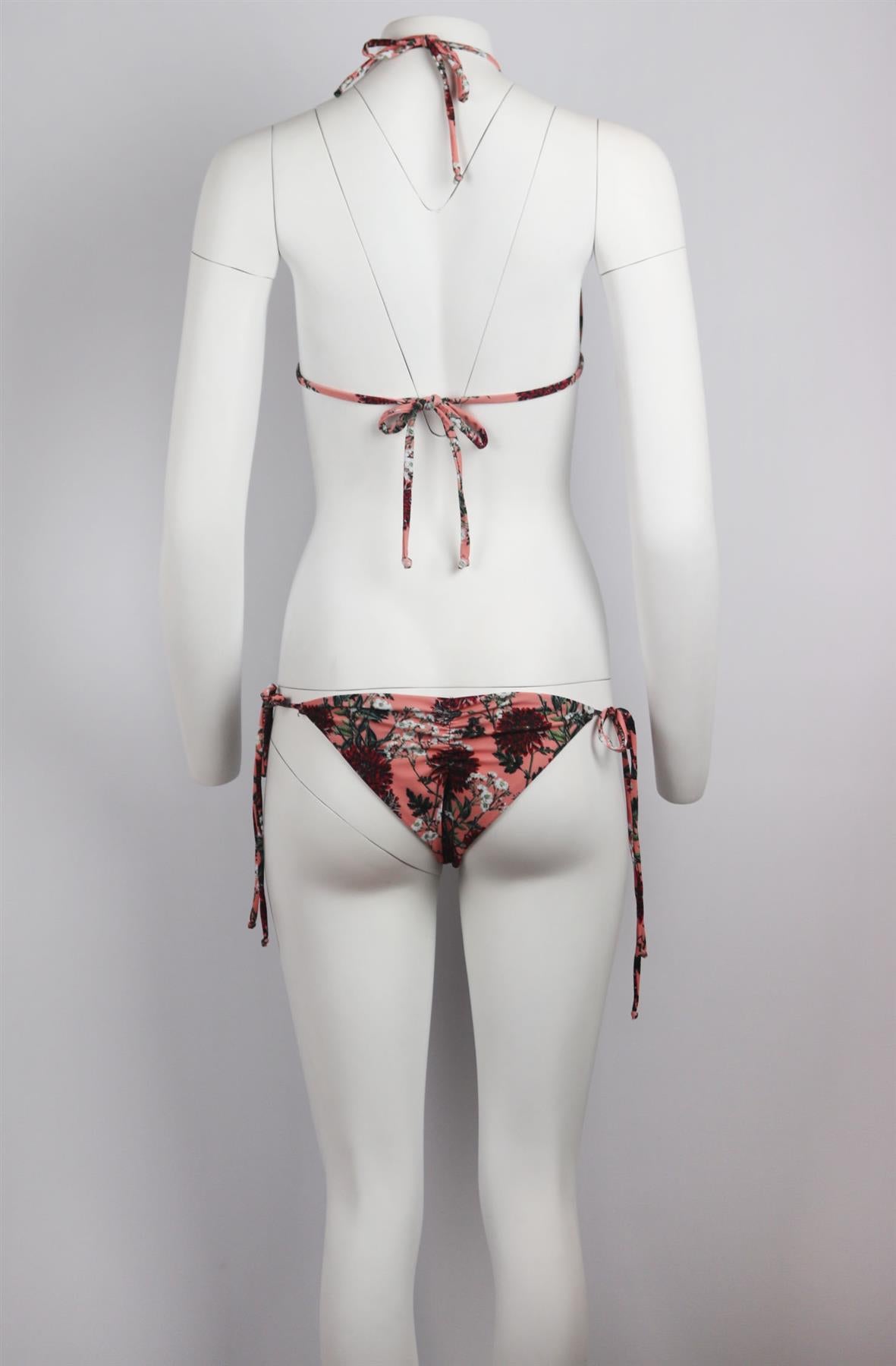 BEACH RIOT FLORAL PRINT TRIANGLE BIKINI SMALL/MEDIUM