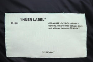 OFF-WHITE C/O VIRGIL ABLOH PRINTED QUILTED SHELL DOWN JACKET IT 38 UK 6