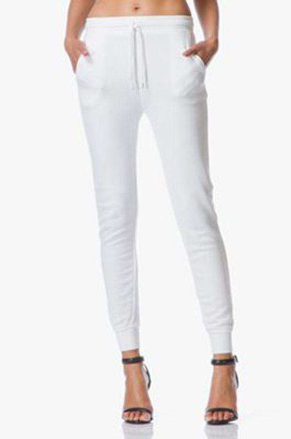 T BY ALEXANDER WANG FRENCH TERRY WHITE SWEATPANTS SMALL