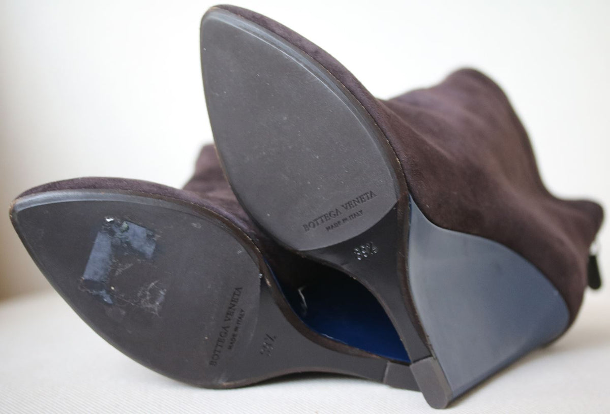 BOTTEGA VENETA SUEDE WEDGE BOOTS EU 39.5 UK 6.5 US 9.5