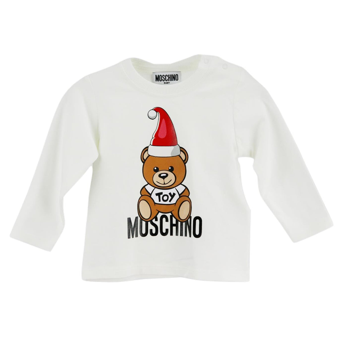 MOSCHINO BABY GIRLS LOGO COTTON TOP 9-12 MONTHS