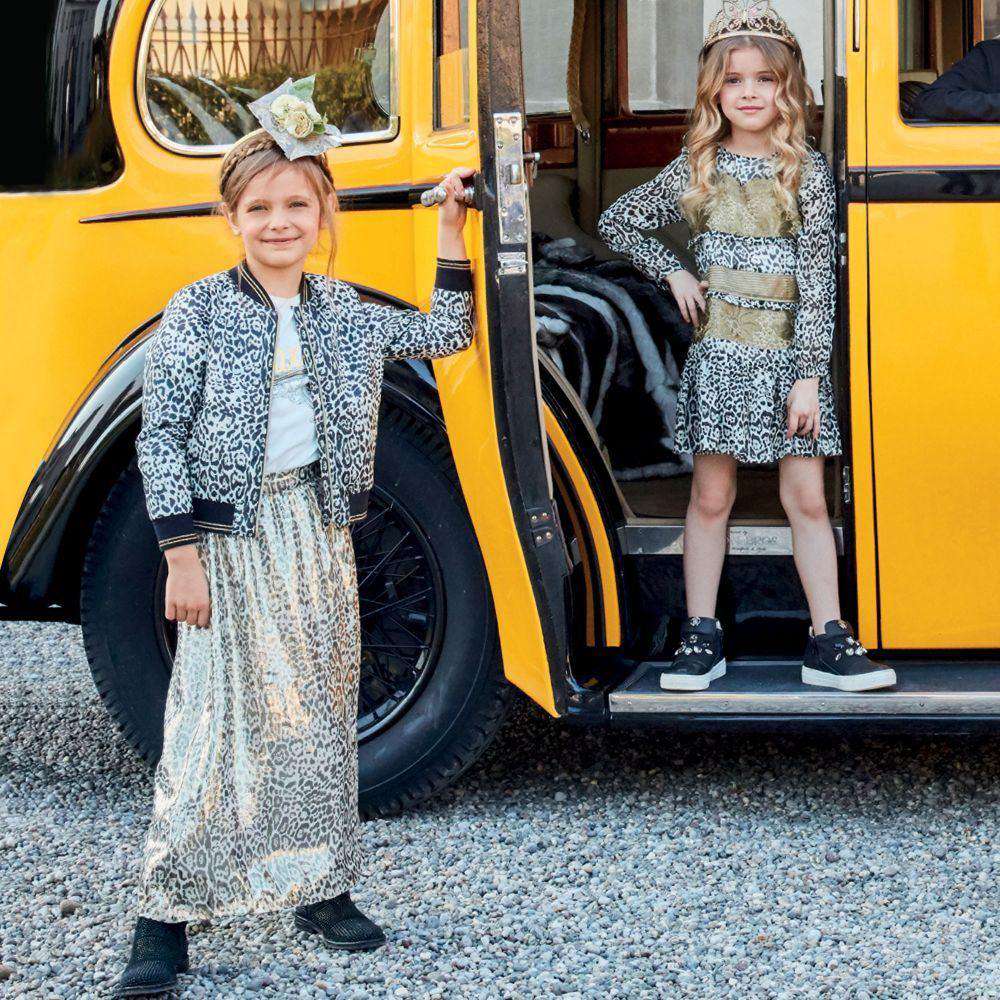 ROBERTO CAVALLI GIRLS LEOPARD PRINT JACKET 4 YEARS