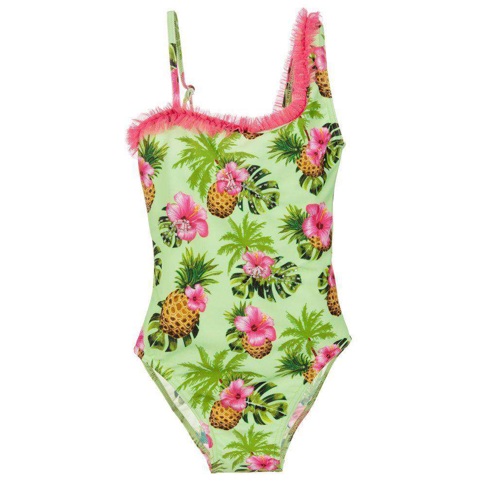 SELINI ACTION KIDS GIRLS PINEAPPLE PRINT SWIMSUIT 6 YEARS