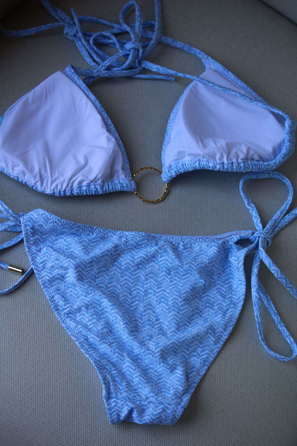 MELISSA ODABASH MIAMI TRIANGLE RING BIKINI UK 12/16
