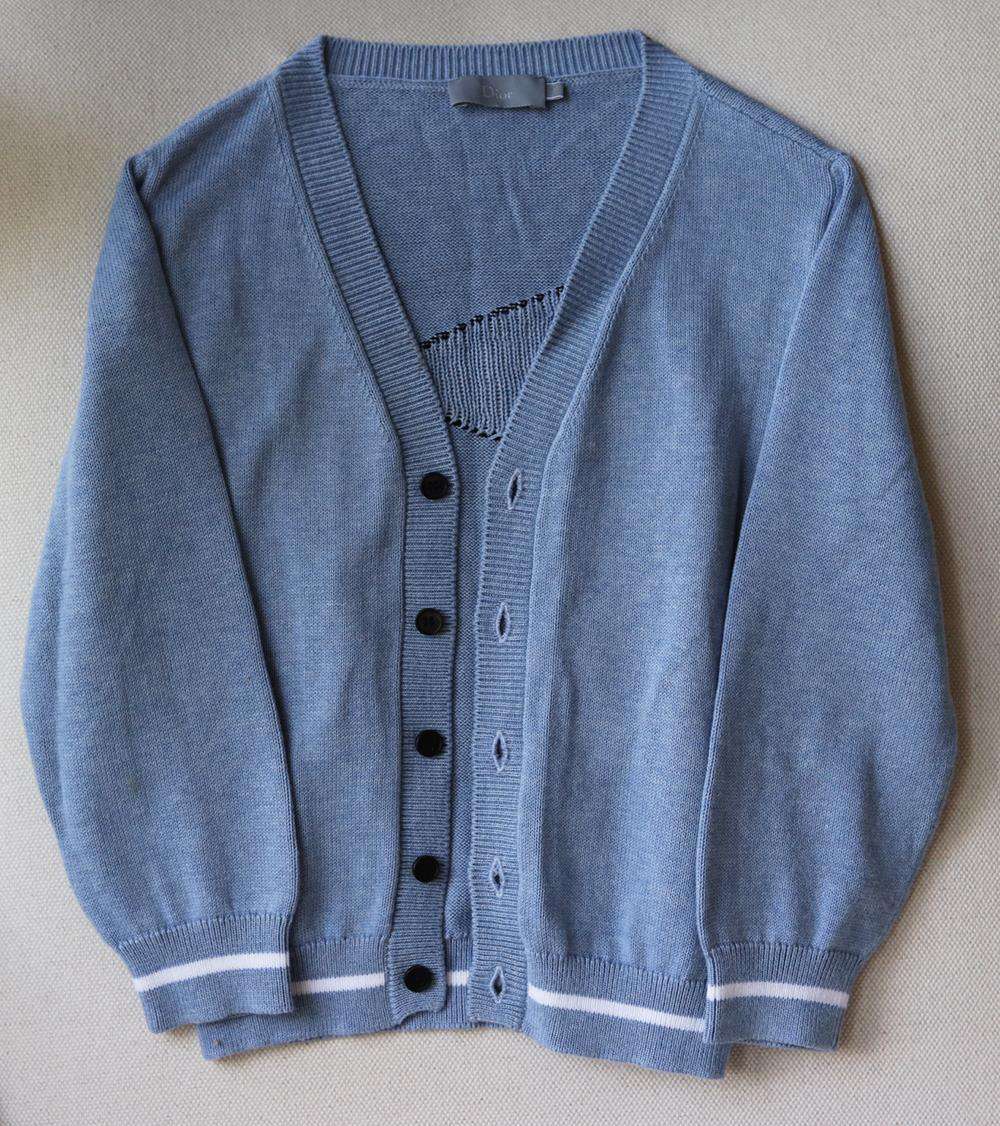 CHRISTIAN DIOR KIDS BOYS COTTON CARDIGAN 4 YEARS