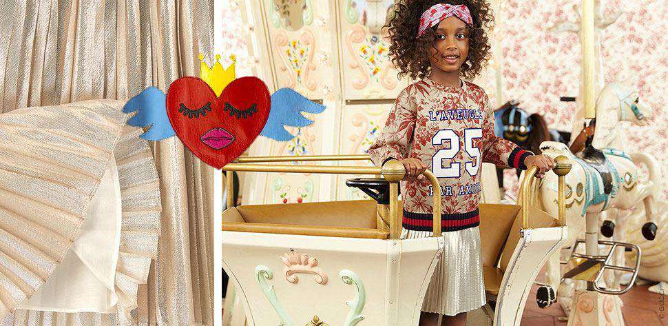 GUCCI GIRLS FLORAL L'AVEUGLE PAR AMOUR SWEATER 4 YEARS