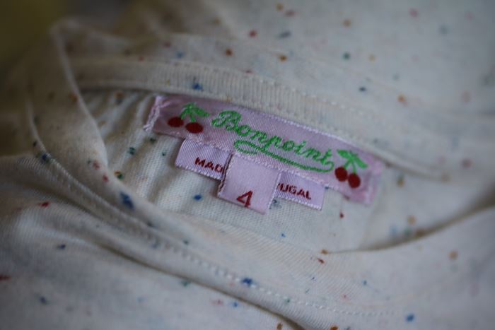 BONPOINT GIRLS POLKADOT T-SHIRT 4 YEARS