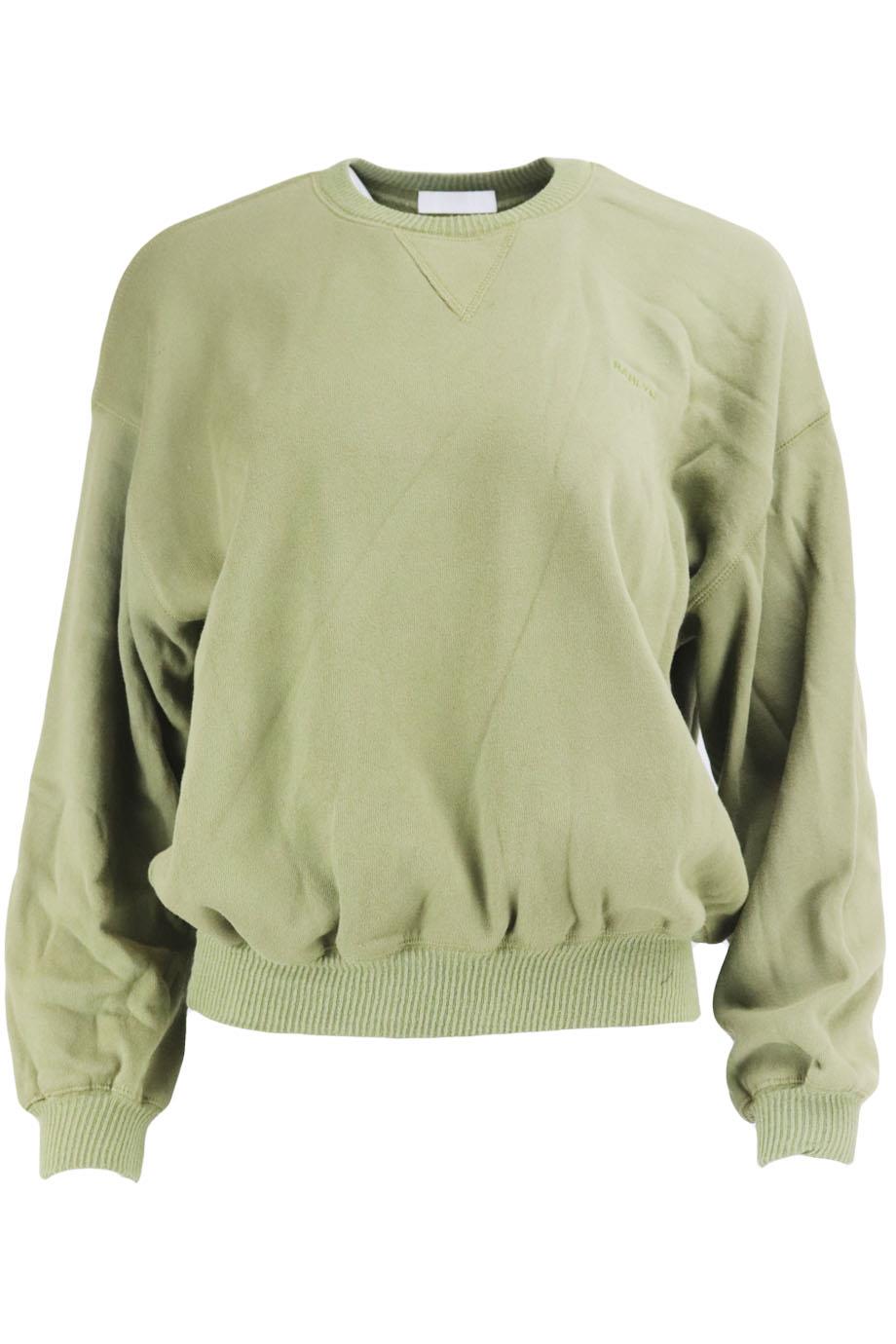 SABLYN EMBROIDERED COTTON JERSEY SWEATSHIRT SMALL