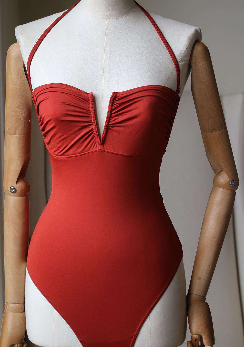 WOLFORD BANDEAU ONE PIECE SWIMSUIT UK 12