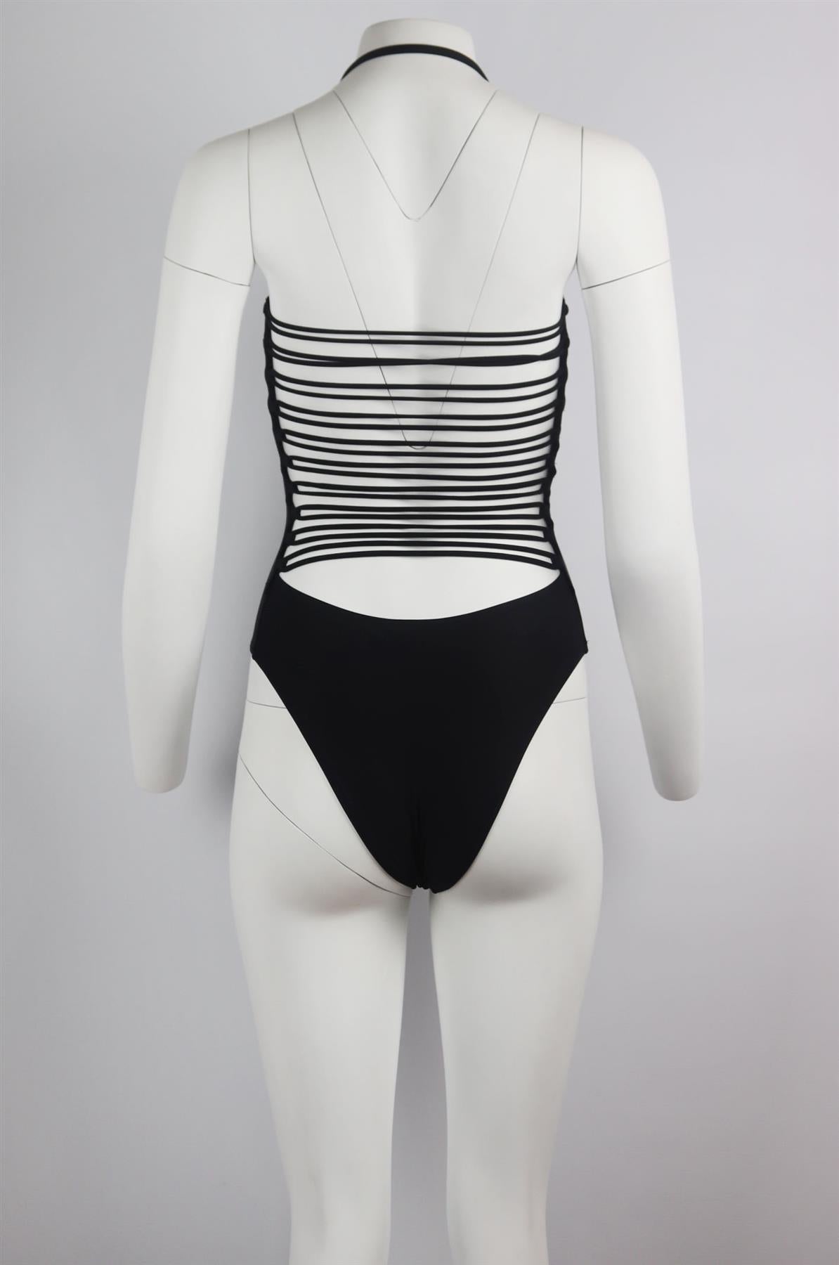 CUSHNIE ET OCHS CUTOUT BANDEAU SWIMSUIT XSMALL