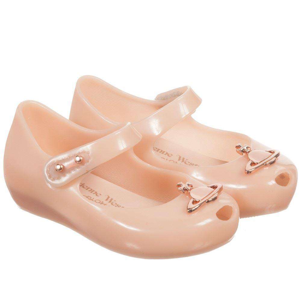MINI MELISSA VIVIENNE WESTWOOD PINK ORB JELLY SHOES EU 27 UK 9